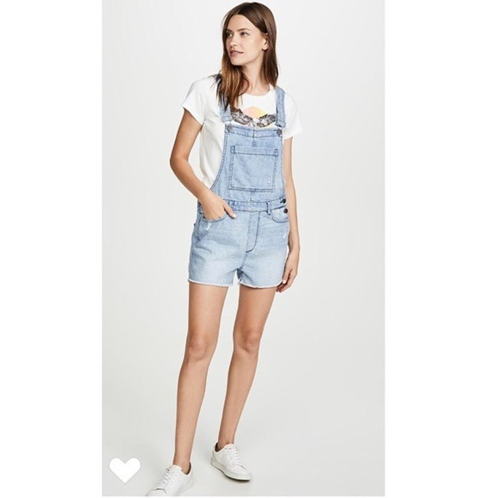 DL1961 Denim Abigail Overalls, Sz S